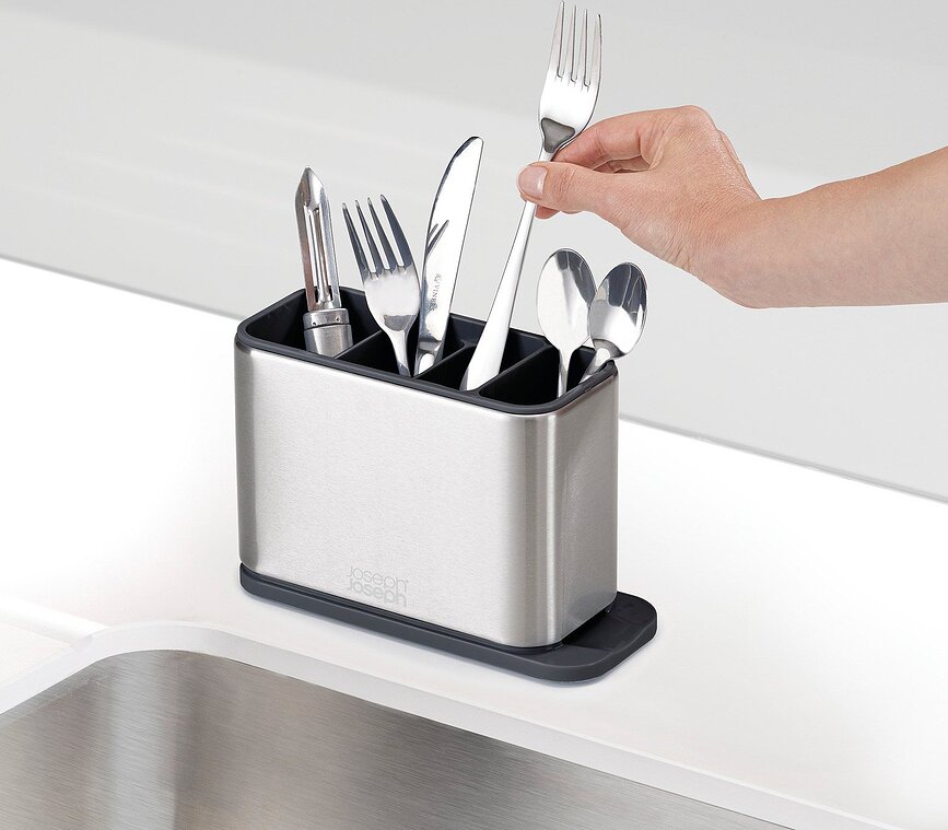 Surface Odkapnik za jedilni pribor, svetlo siv