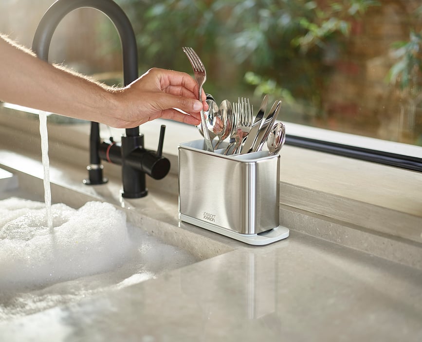 Surface Odkapnik za jedilni pribor, svetlo siv