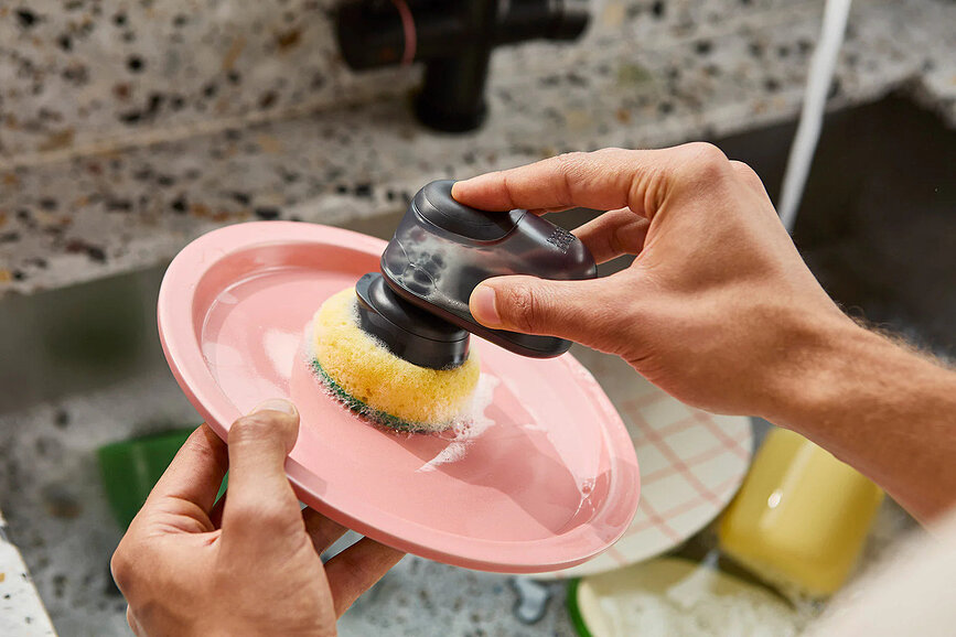 Têtes de brosse à vaisselle SinkTech jaunes, lot de 2
