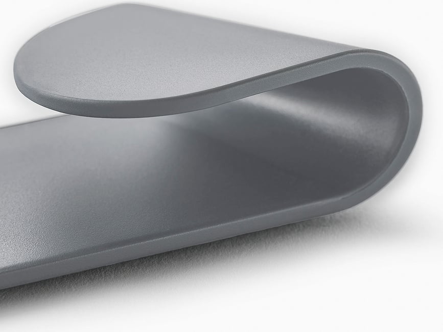 Tiradores para tapas Duo, grises, 3 unidades