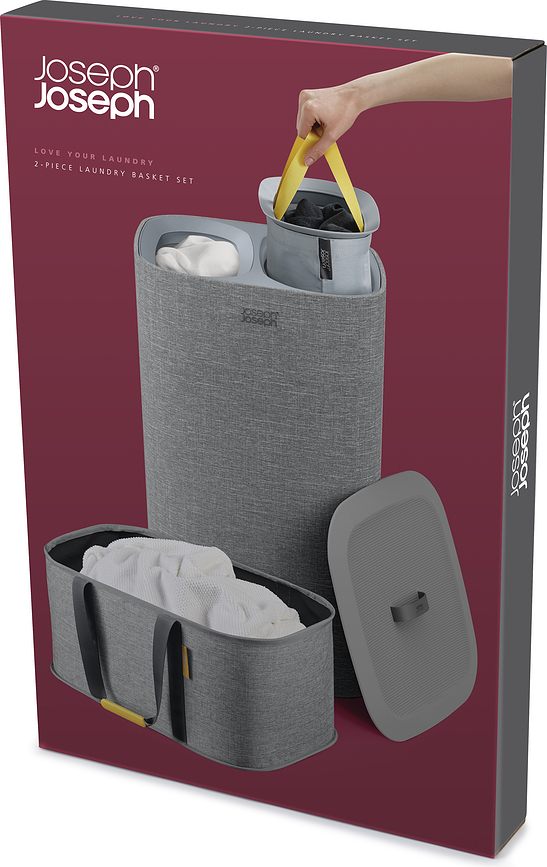 Tota & Hold All Koši za perilo, sivi, 2 kosa