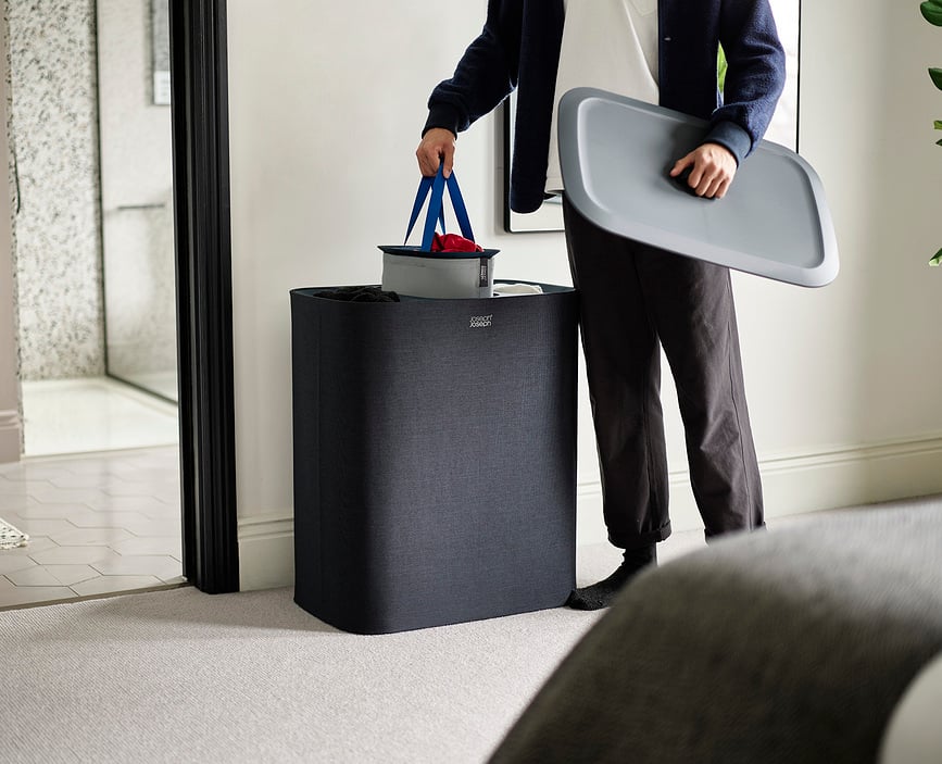 Tota Košara za rublje trodijelna 90 l ekru