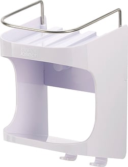 Tualetes piederumu organizators Capsule sienas balts 22,6 cm