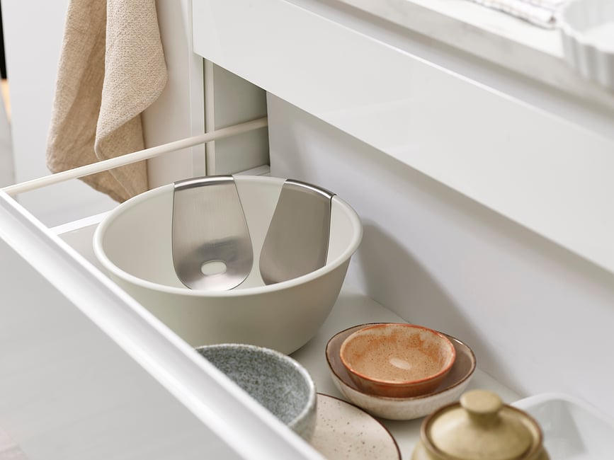 Uno Skleda s priborom za solato, 3-delni set