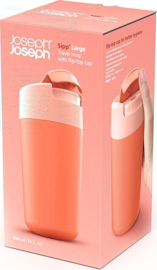 Vaso Térmico Sipp, 454 ml, coral