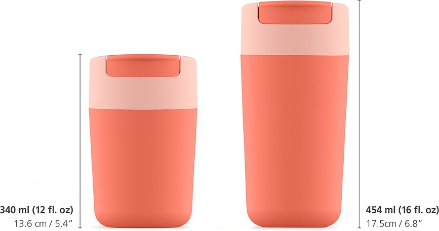 Vaso Térmico Sipp, 454 ml, coral