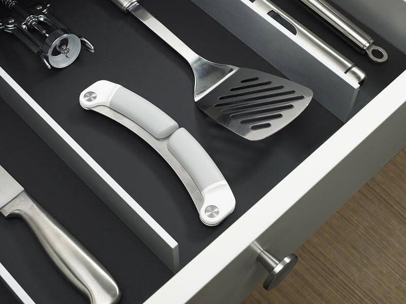 Cuchillo Mezzaluna para hierbas, verde