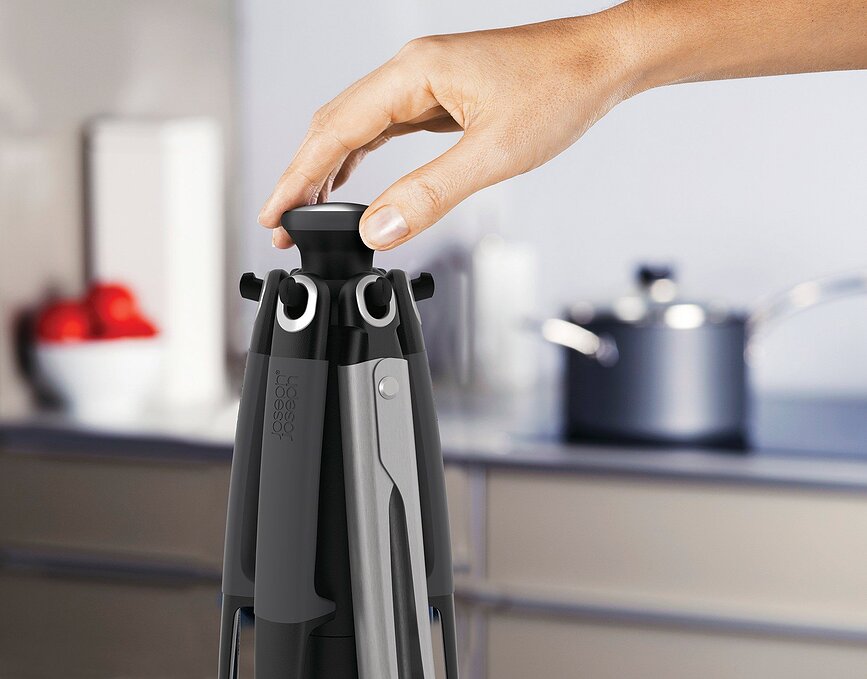 Elevate Ensemble d'Ustensiles de Cuisine avec pince, sur support