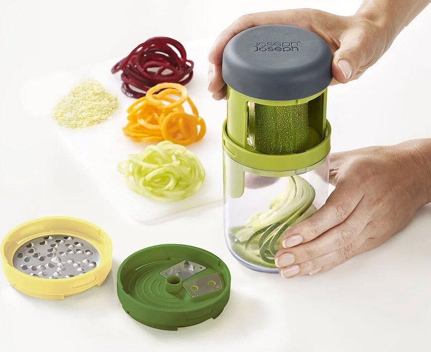 Espiralizador de verduras Spiro, con 3 cuchillas