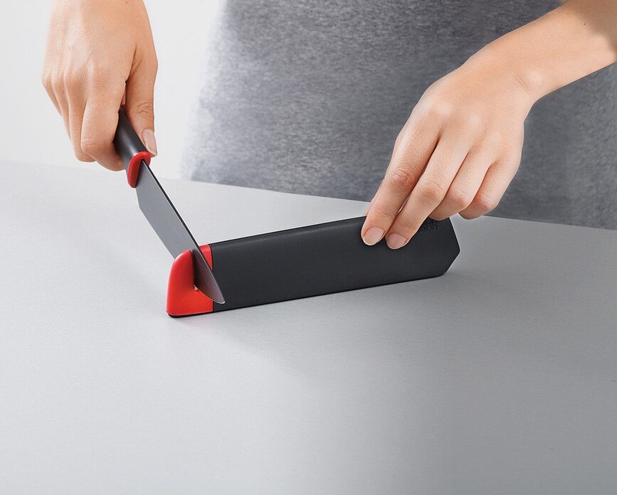 Slice&Sharpen Μαχαίρια Σεφ και Τεμαχισμού, με ακονιστήρι, 2 τμχ