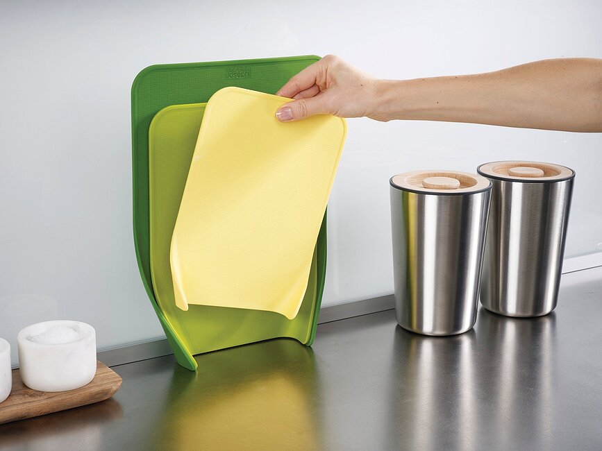 Tabla de cortar Nest Chop, color ópalo, Set de 3 piezas