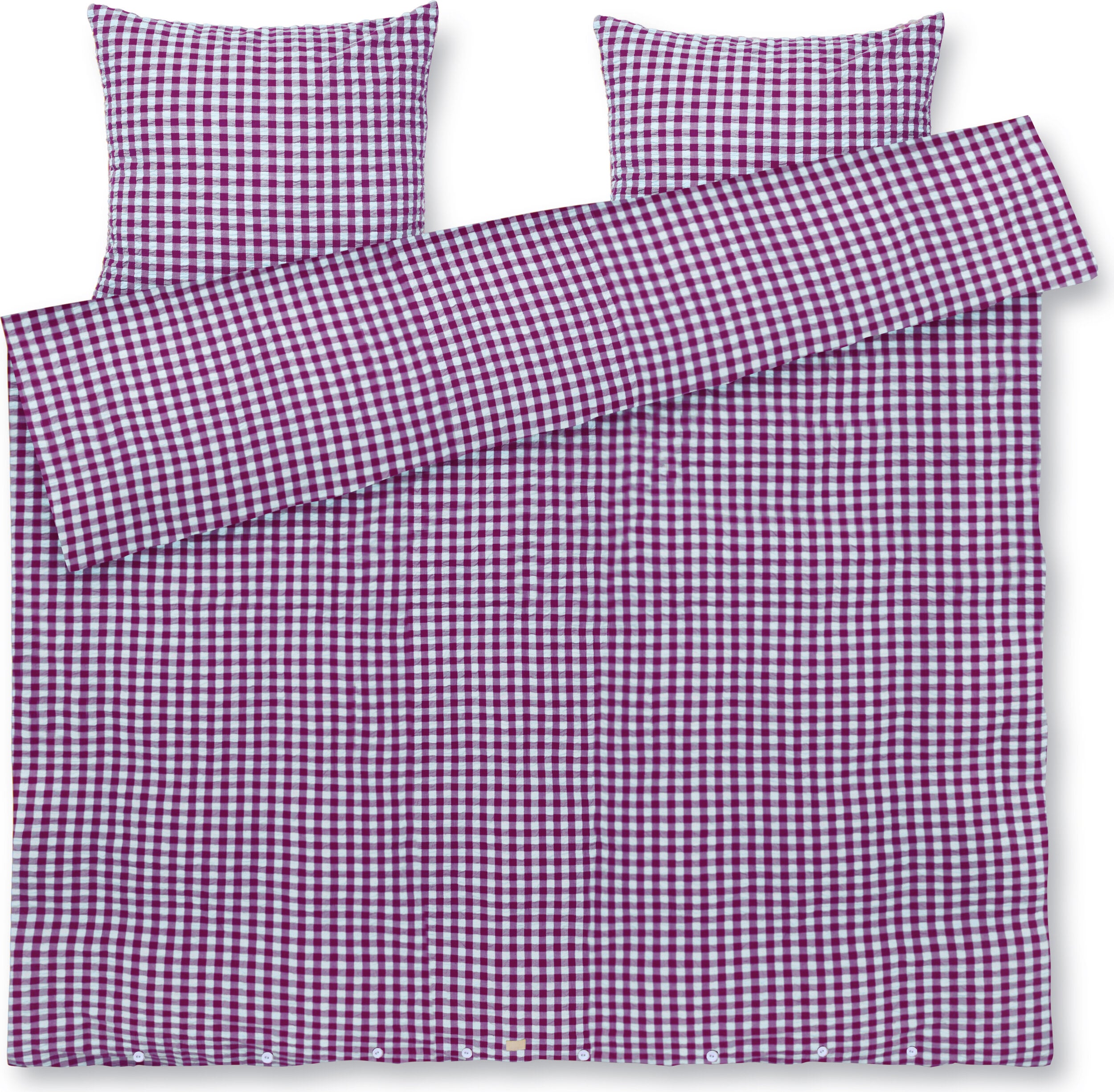 Bæk&Bølge Bettwäsche 220 x 220 cm, violett-mint, mit 2 Kissenbezügen 50 x 60 cm