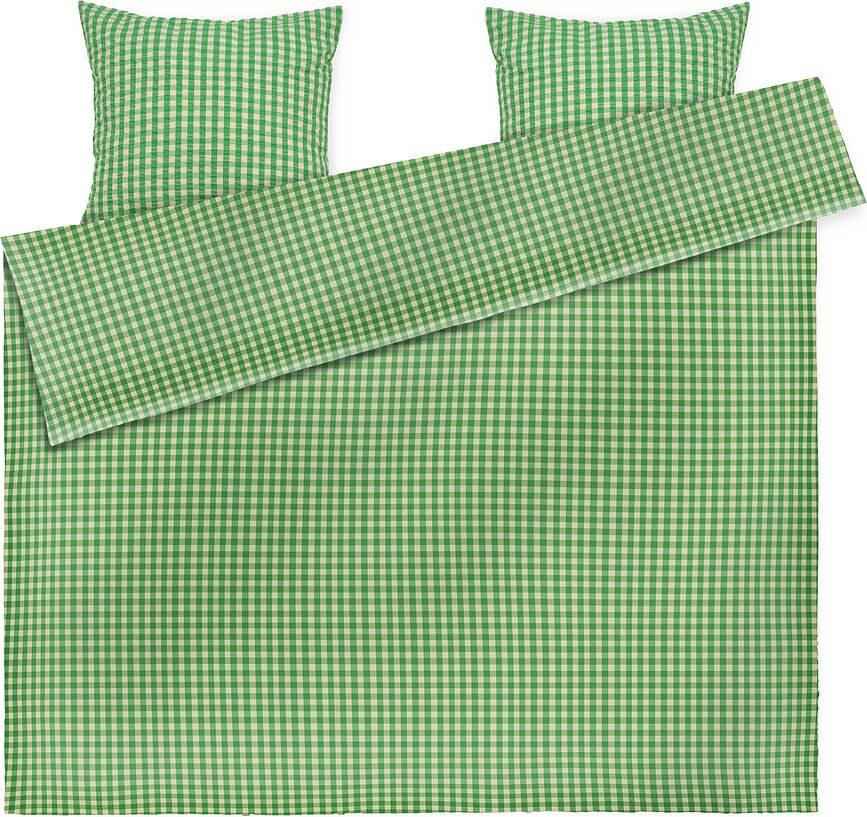 Bæk & Bølge Posteljina 200x220 cm zelena s 2 jastučnice 60x63 cm