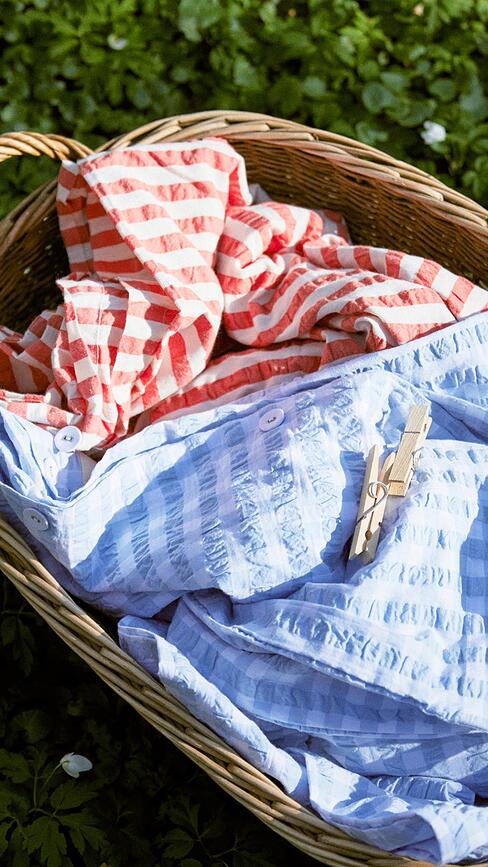 Bæk & Bølge Posteljina 140x220 cm svijetloplava s jastučnicom 60x63 cm