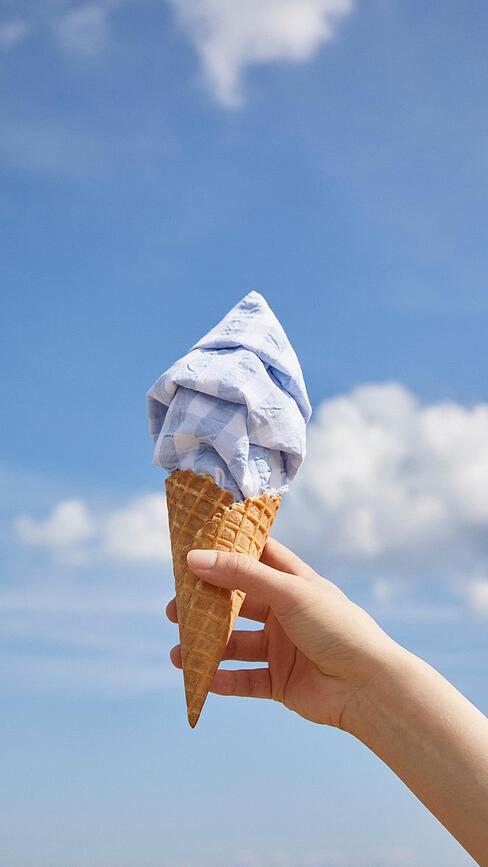 Bæk & Bølge Σετ Παπλωματοθήκης, 140 x 220 cm, ανοιχτό μπλε, με μαξιλαροθήκη 60 x 63 cm