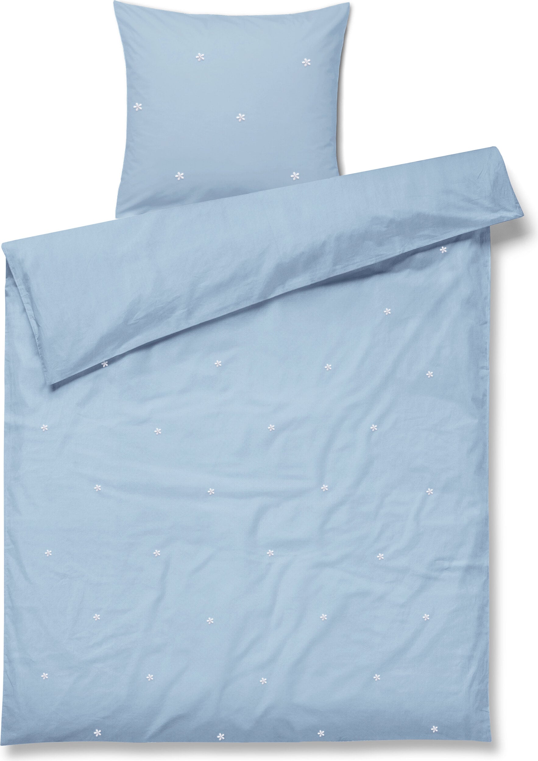 Bettwäsche Daisy Baby 70 x 100 cm, hellblau