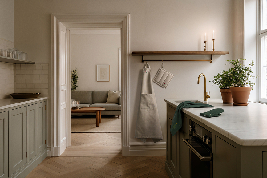 Christmas Fable Gant de Cuisine, vert foncé