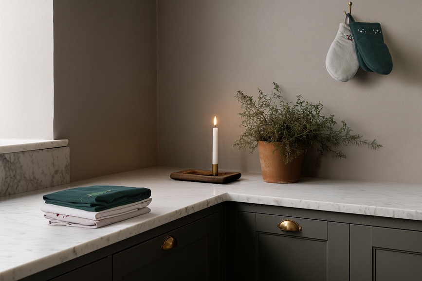 Christmas Fable Γάντι Κουζίνας, σκούρο πράσινο