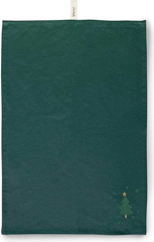 Christmas Fable Geschirrtuch Tannenbaum-Muster, 50 x 70 cm, dunkelgrün