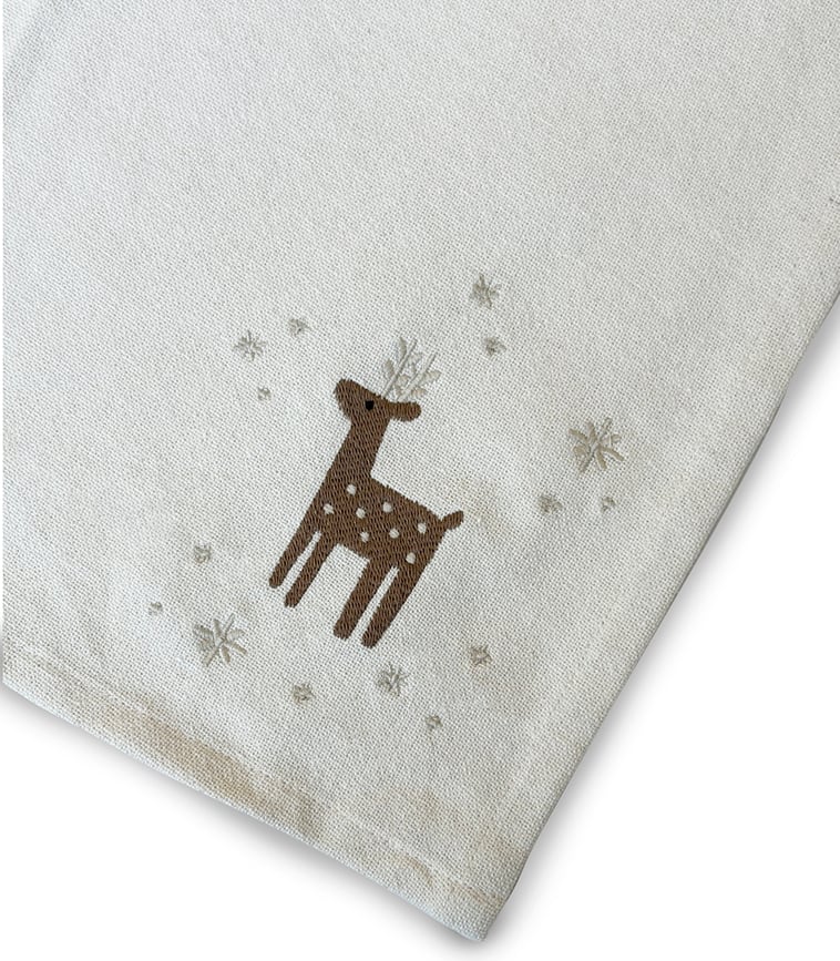 Christmas Fable Kuhinjska Krpa s motivom imele 50 x 70 cm pješčana