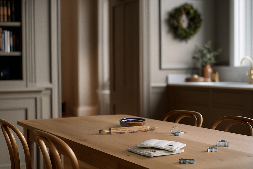 Christmas Fable Πιάστρα Κουζίνας, 22 x 22 εκ., μπεζ