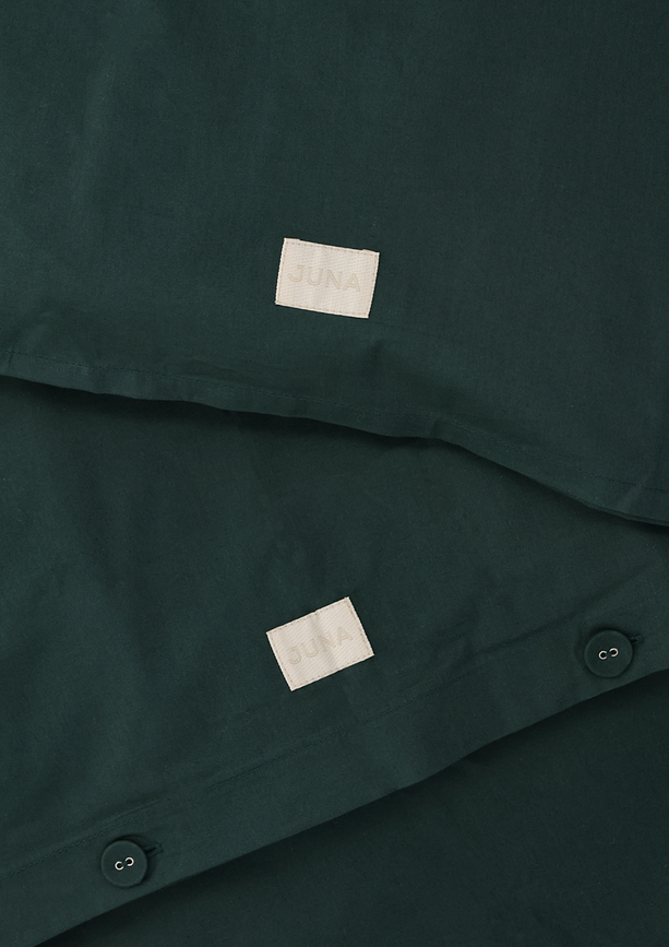 Christmas Fable Posteljnina s prevleko za vzglavnik, 140 x 220 cm, 60 x 63 cm, temno zelena