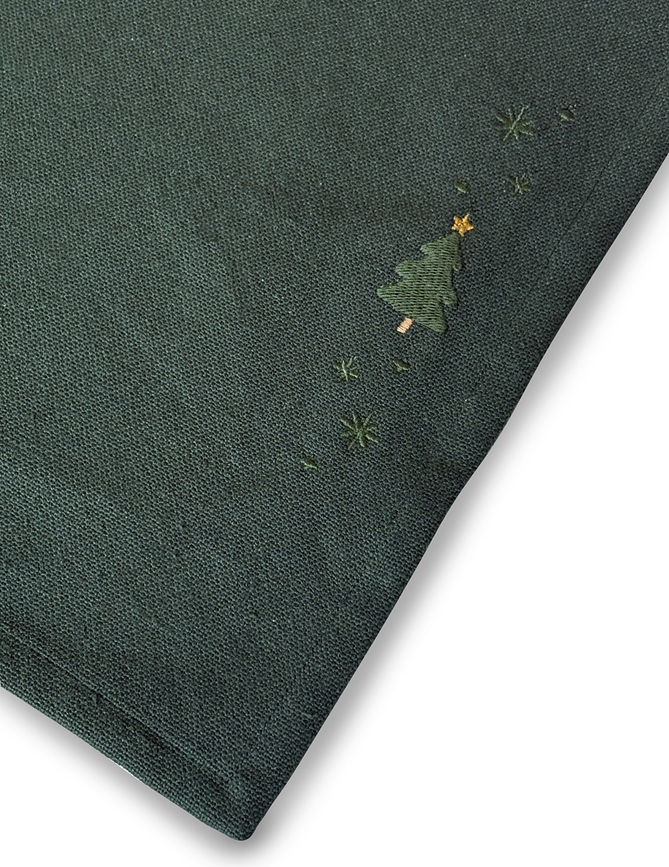 Christmas Fable Set de Table, motif gui, 43 x 30 cm, vert foncé