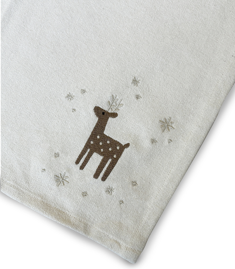 Christmas Fable Torchon motif gui, 50 x 70 cm, sable