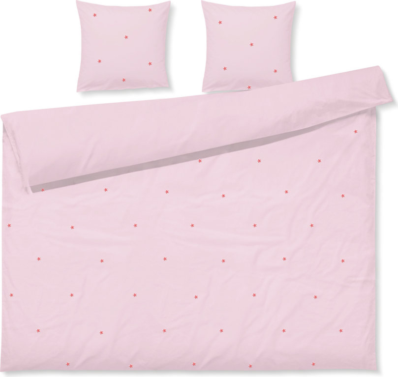 Daisy Bettwäsche 200 x 220 cm rosa mit 2 Kopfkissenbezügen 60 x 63 cm