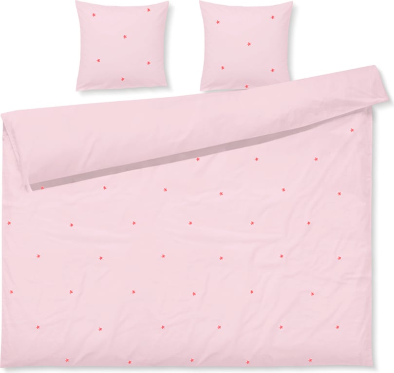 Daisy Bettwäsche 220 x 220 cm rosa mit 2 Kopfkissenbezügen 50 x 60 cm