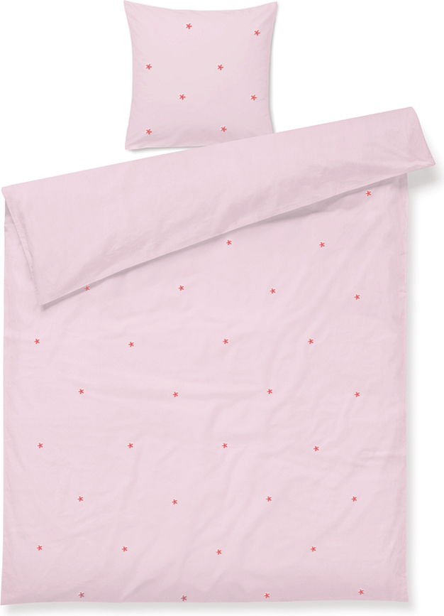 Daisy Posteljnina, 140 x 220 cm, roza, z blazino 60 x 63 cm