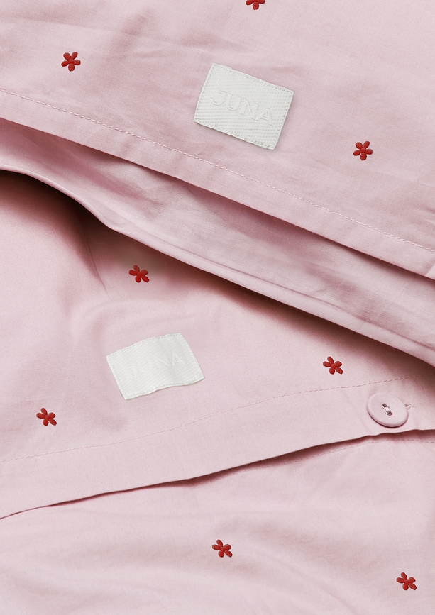 Daisy Σετ Παπλωματοθήκης, 200 x 220 εκ., ροζ, με 2 μαξιλαροθήκες 60 x 63 εκ.