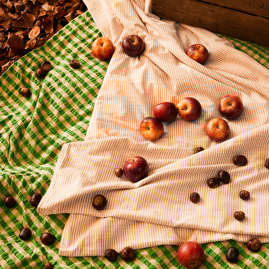 Funda Nórdica Bæk & Bølge, 140 x 200 cm, verde, con funda de almohada 60 x 63 cm