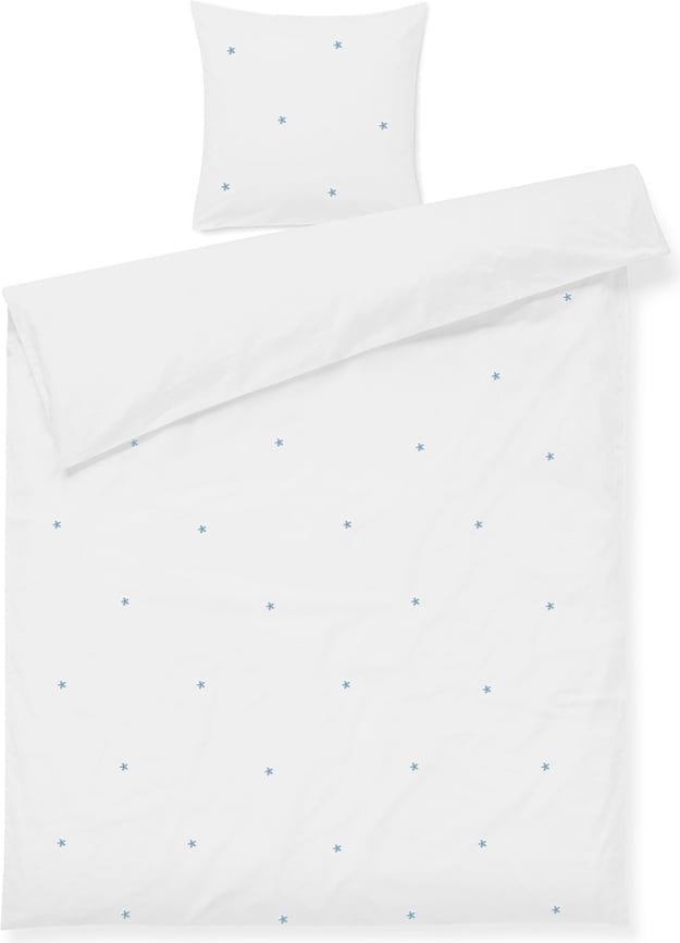 Funda Nórdica Daisy 150 x 210 cm, blanca, con funda de almohada 50 x 60 cm