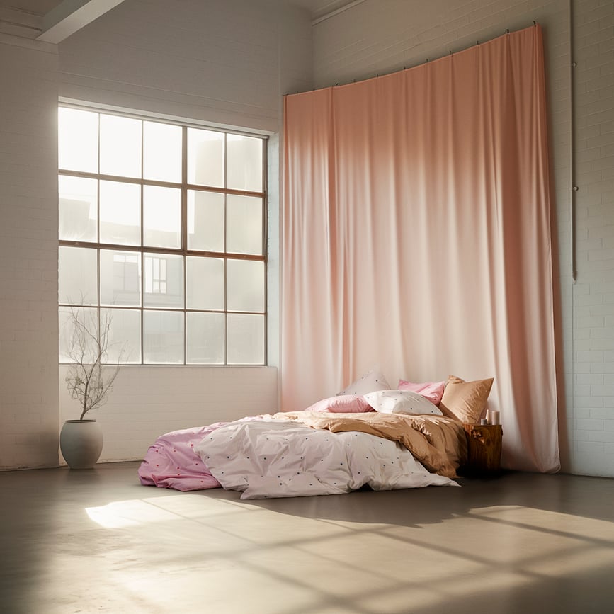 Funda Nórdica Daisy, 140 x 200 cm, blanca, con funda de almohada 60 x 63 cm