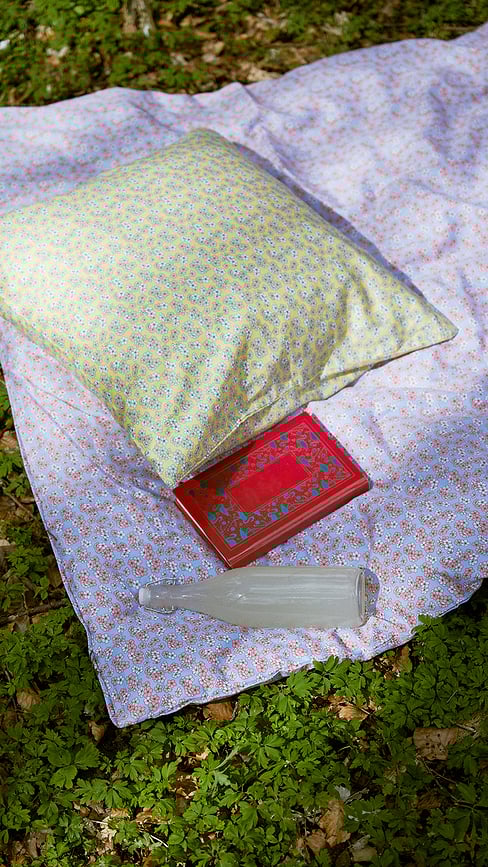 Funda Nórdica Pleasantly, 140 x 200 cm, rosa y azul, con funda de almohada 60 x 63 cm, cierre de cremallera