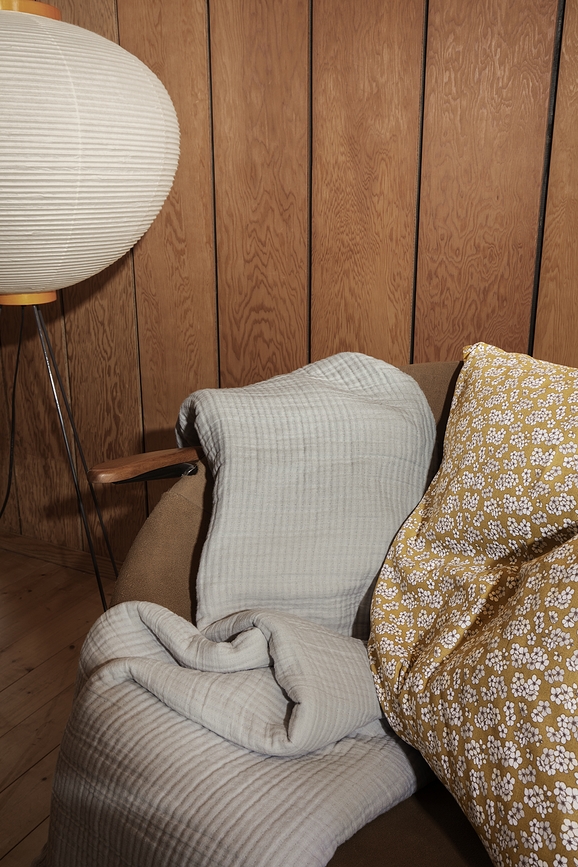 Juego de Cama Pleasantly, 140 x 200 cm, mostaza, funda de almohada 60 x 63 cm, Set de 2 piezas