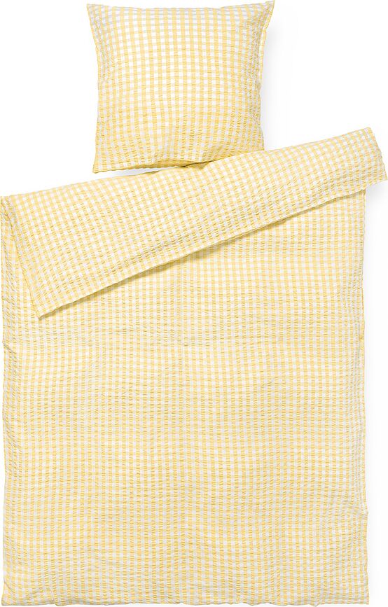 Juego de Funda Nórdica Bæk & Bølge, 140 x 200 cm, amarilla, con funda de almohada 60 x 63 cm