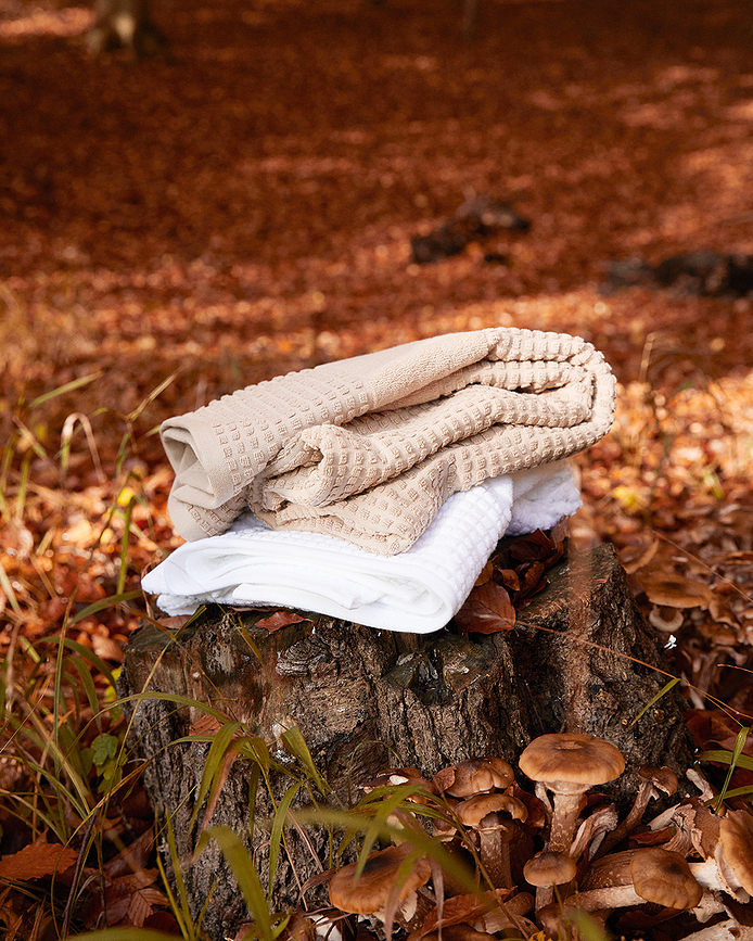 Juna Check Brisača, 70 x 140 cm, rumeno-roza