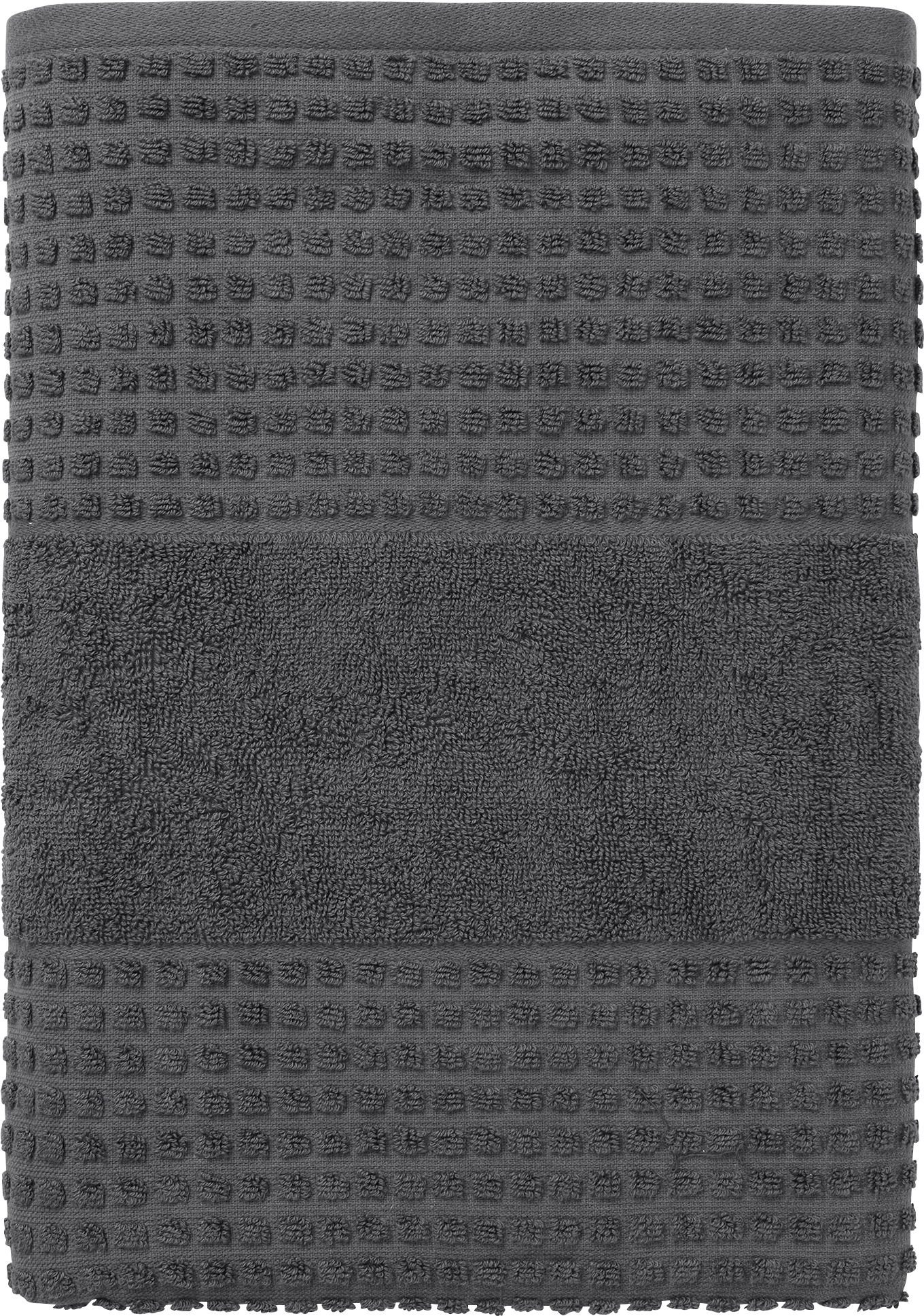Juna Check Handtuch 70 x 140 cm dunkelgrau