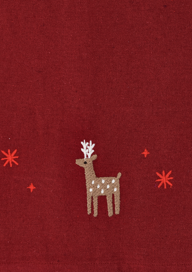 Mantel navideño Christmas Fable, 150 x 320 cm, rojo