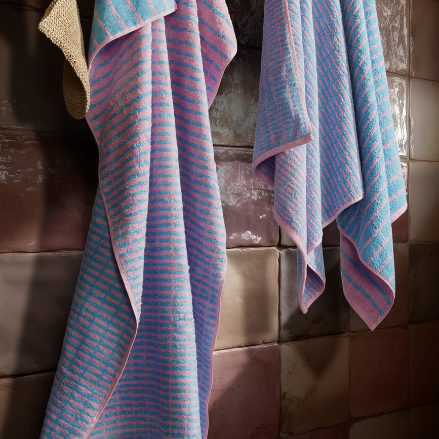 Nuance Ručnik 70 x 140 cm plavo-ružičasti