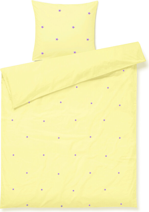 Parure de lit Daisy Junior 100 x 140 cm, jaune
