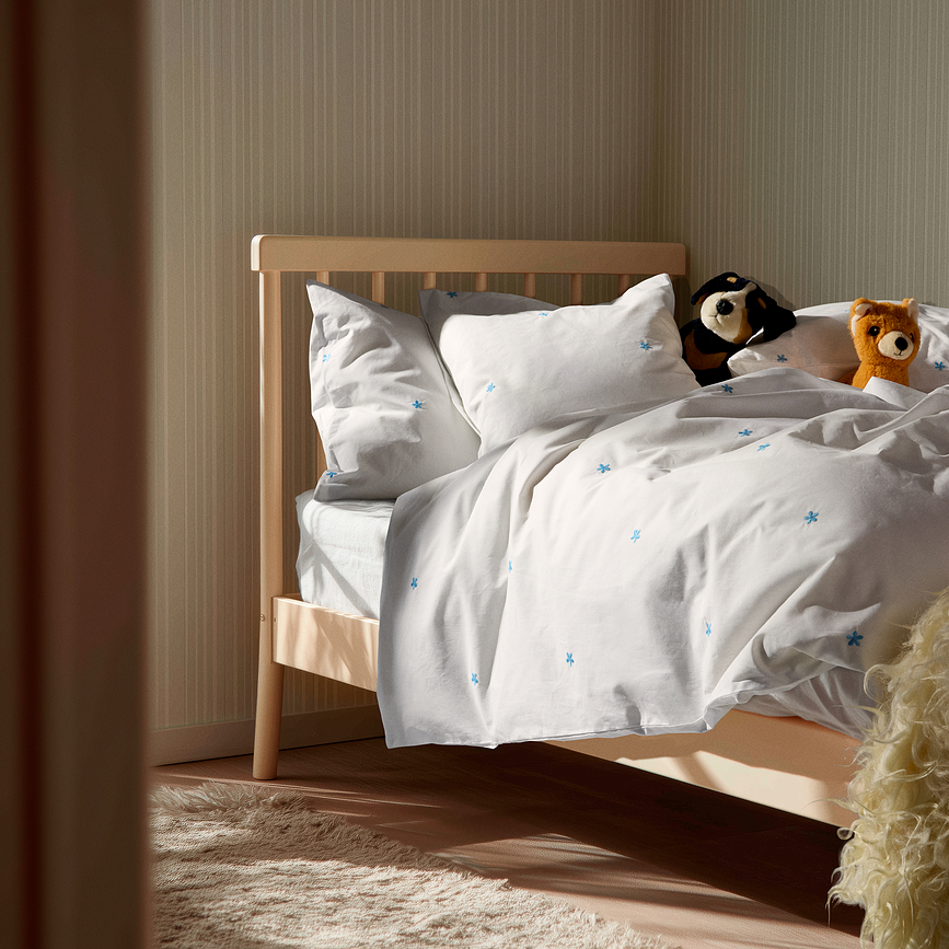 Parure de lit Daisy Junior 100 x 140 cm, blanc