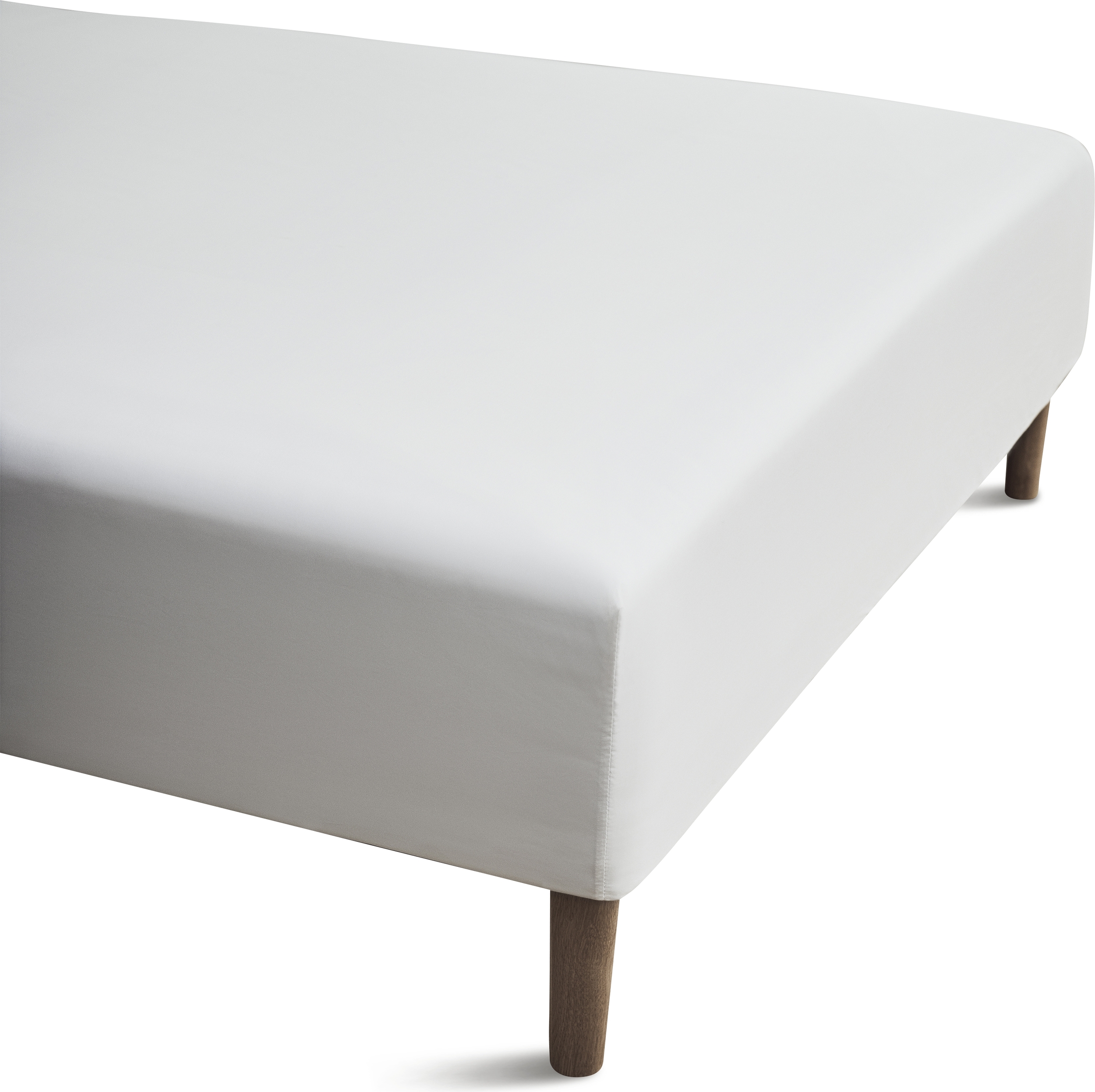 Percale Bettlaken mit Gummizug 140 x 200 x 30 cm weiß