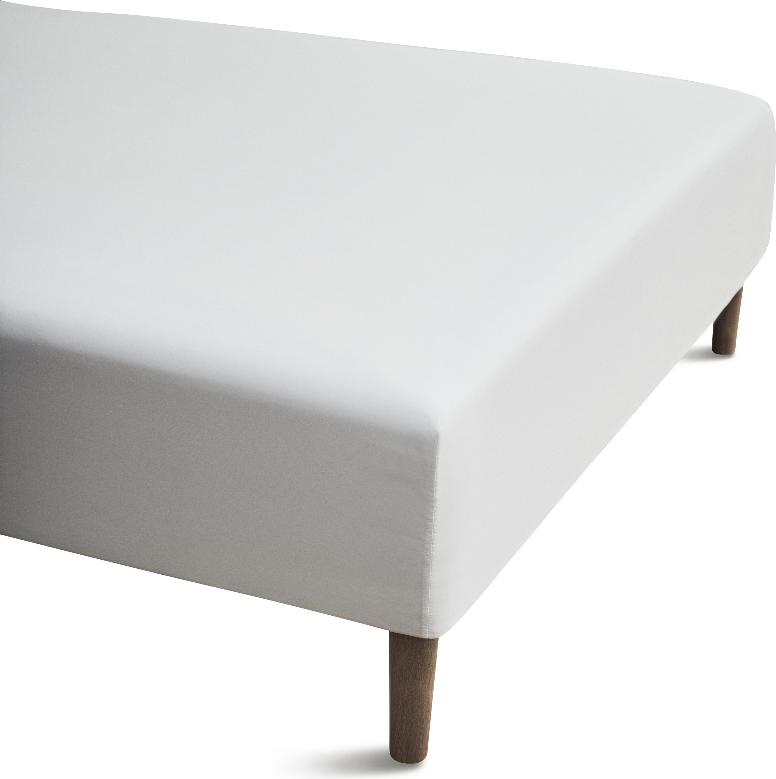 Percale Bettlaken mit Gummizug 90 x 200 x 30 cm weiß