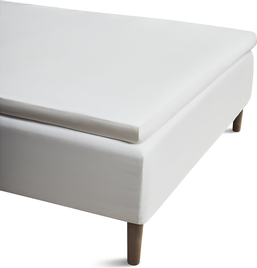 Percale Drap-Housse 90 x 200 cm, blanc