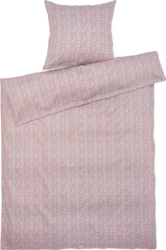 Pleasantly Posteljina 140x200 cm ružičasto-plava s jastučnicom 60x63 cm patent zatvarač