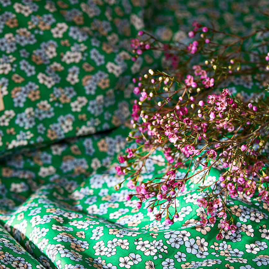 Pleasantly Posteljina 200x220 cm zelena s 2 jastučnice 60x63 cm s patentnim zatvaračem