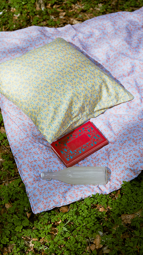 Pleasantly Σετ Παπλωματοθήκης, 140 x 220 cm, ροζ-μπλε, με μαξιλαροθήκη 60 x 63 cm, με φερμουάρ